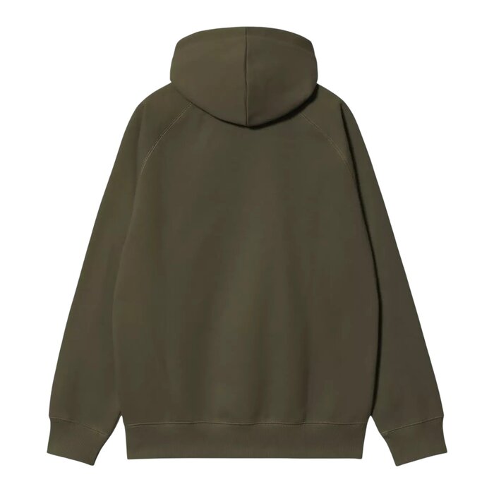 Carhartt WIP Hooded Chase Sweat - Olive/Gold