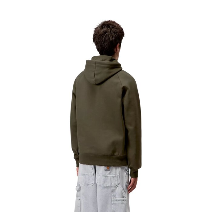Carhartt WIP Hooded Chase Sweat - Olive/Gold