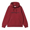 Hooded Carhartt Sweat - Scarlet/Graphite