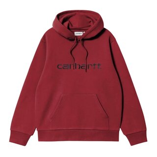 Carhartt WIP Hooded Carhartt Sweat - Scarlet/Graphite