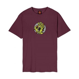 Santa Cruz Hand Dot Front T-Shirt - Dark Cherry