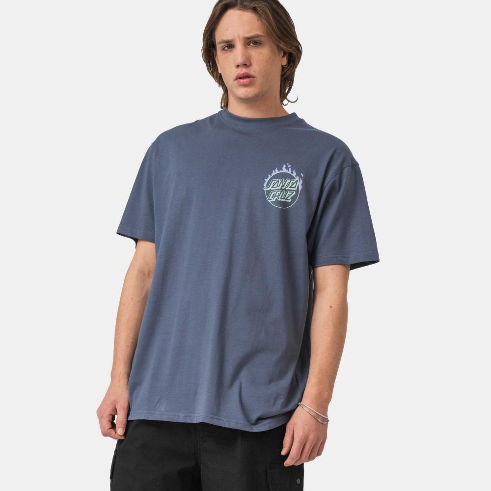 Santa Cruz Burnt Opus Oversized T-Shirt - Heritage Blue