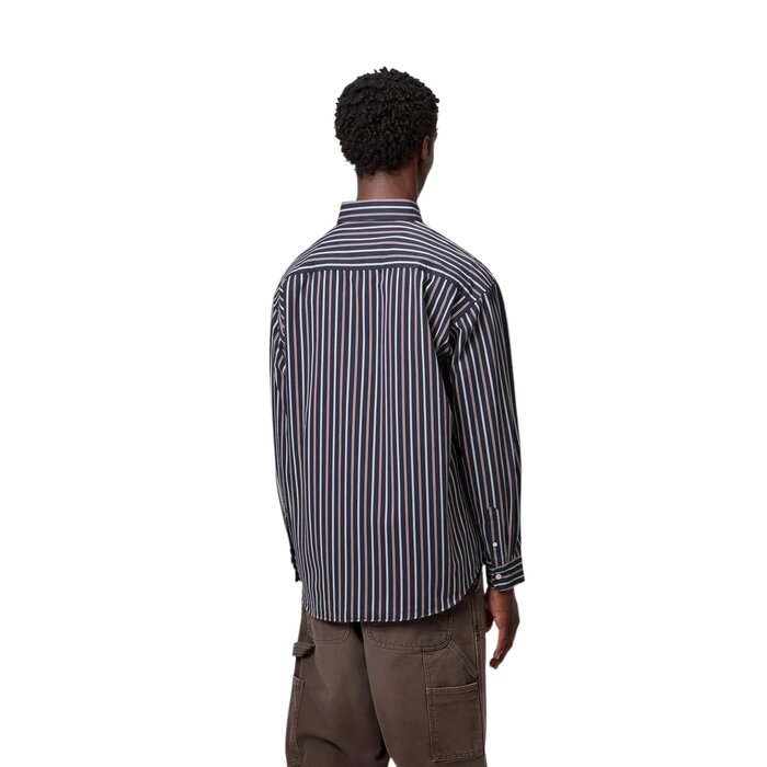 Carhartt WIP L/S Palance Shirt - Palance Stripe/Dark Navy