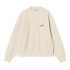 W' American Script Sweat - Natural