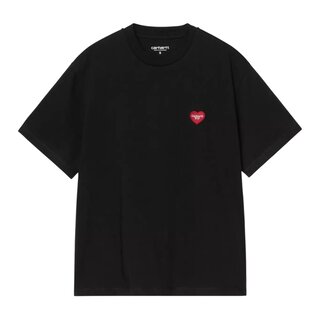 Carhartt WIP W' S/S Heart Patch T-Shirt - Black/Red