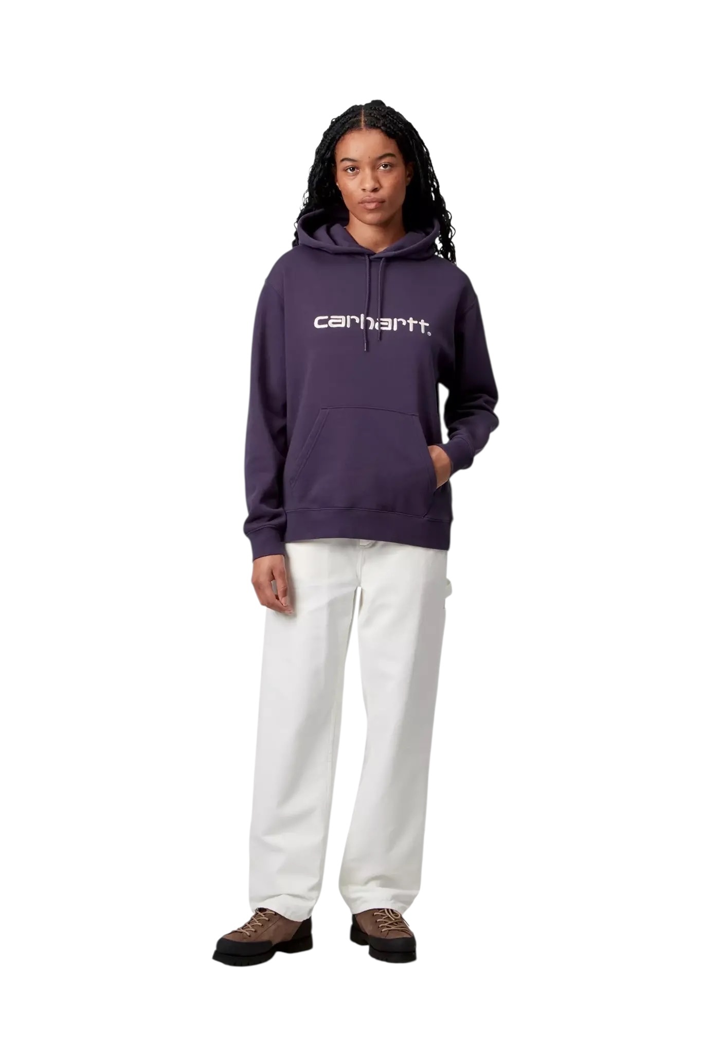 Carhartt WIP W' Hooded Carhartt Sweat - Lokers/Salt