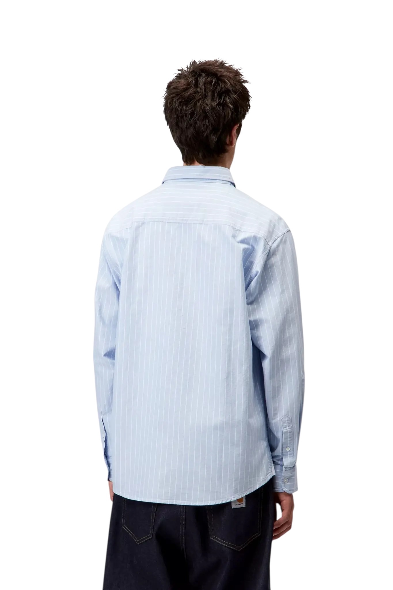 Carhartt WIP L/S Cassel Shirt - Cassel Stripe/Bleach/White