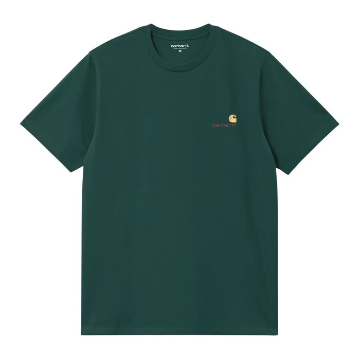 Carhartt WIP American Script T-Shirt - Dark Fir