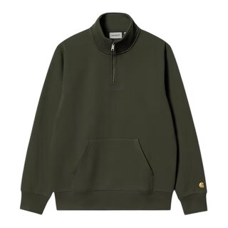 Carhartt WIP Chase Neck Zip Sweat - Olive/Gold