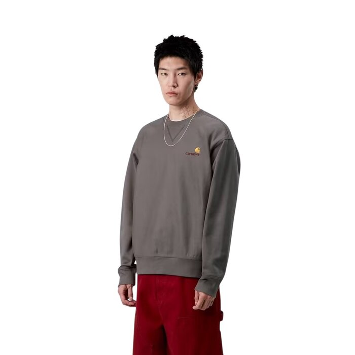 Carhartt WIP American Script Sweat - Porphyry
