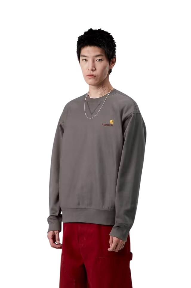Carhartt WIP American Script Sweat - Porphyry