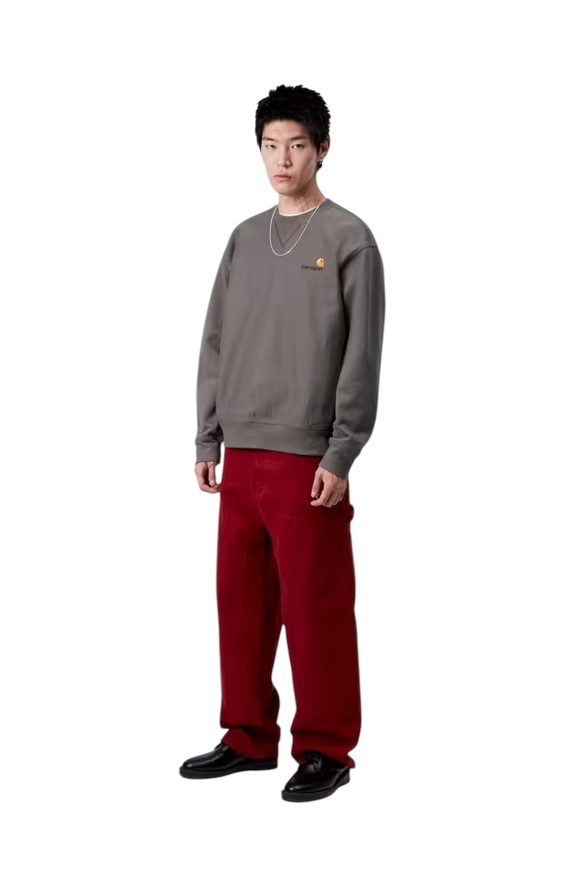 Carhartt WIP American Script Sweat - Porphyry
