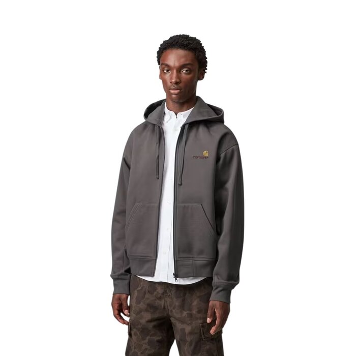 Carhartt WIP Hooded American Script Jacket - Porphyry