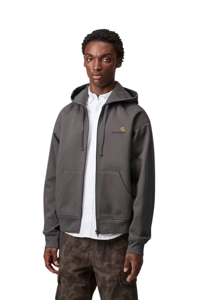 Carhartt WIP Hooded American Script Jacket - Porphyry