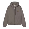 Hooded American Script Jacket - Porphyry