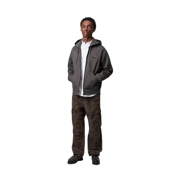 Carhartt WIP Hooded American Script Jacket - Porphyry