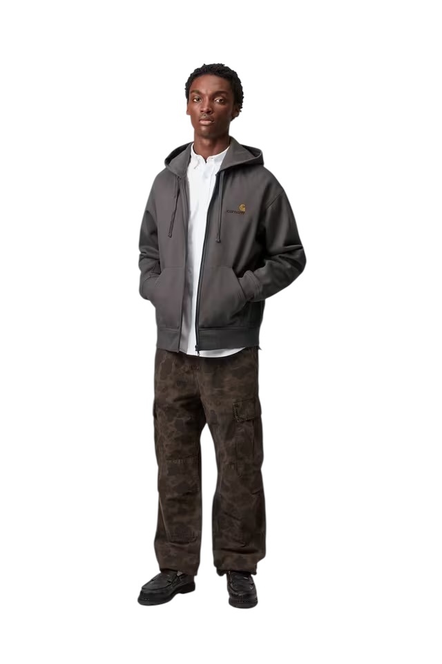 Carhartt WIP Hooded American Script Jacket - Porphyry