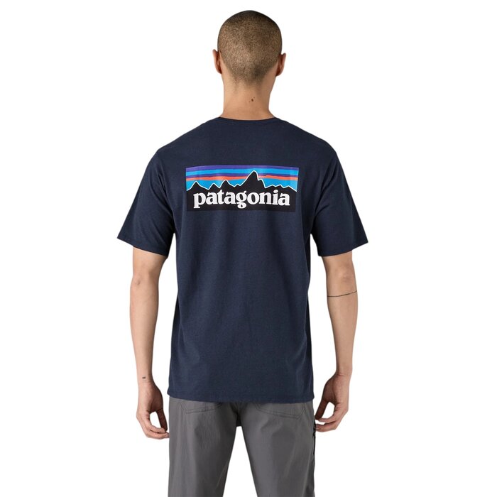 Patagonia M's P-6 Logo Responsibili Tee - New Navy