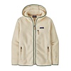 W'S Retro Pile Hoody - Natural/Ellwood Green