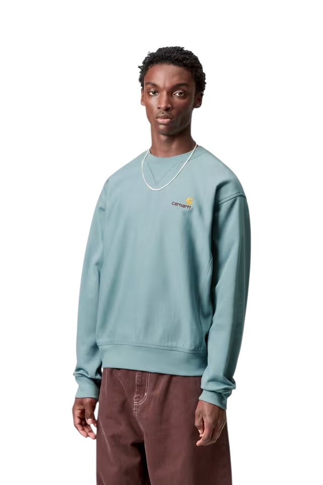 Carhartt WIP American Script Sweat - Citadel