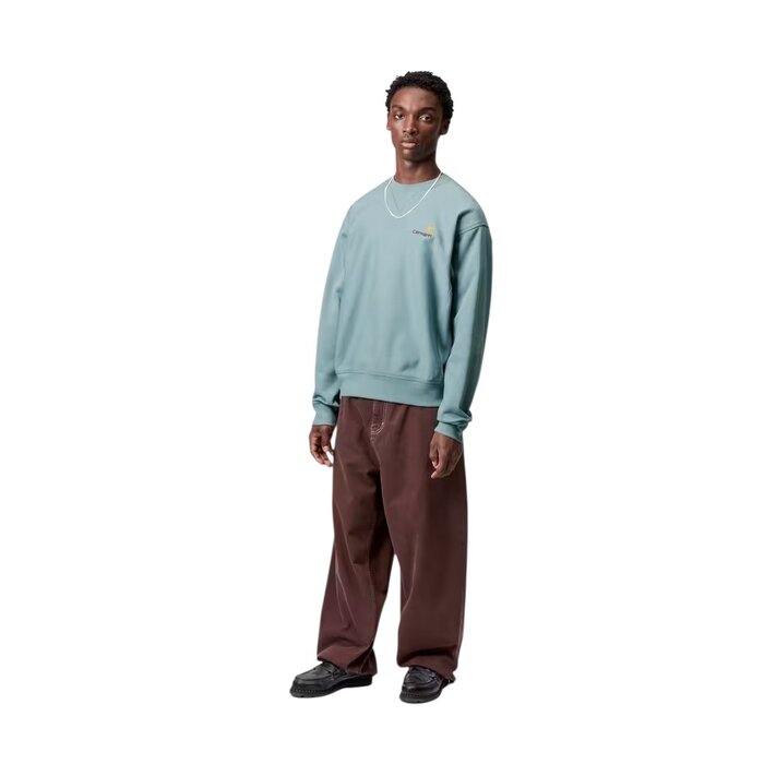 Carhartt WIP American Script Sweat - Citadel
