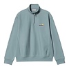 Half Zip American Script Sweat - Citadel