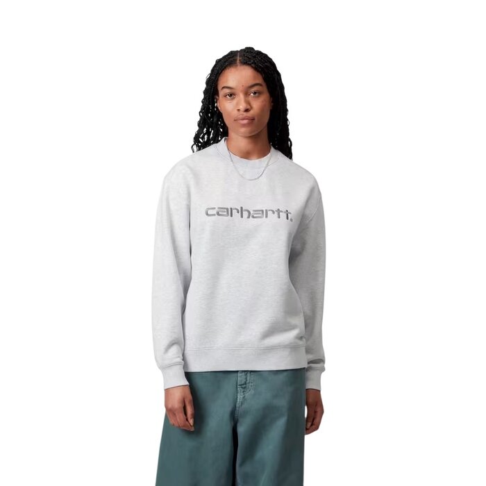 Carhartt WIP W' Carhartt Sweat - Ash Heather/Citadel