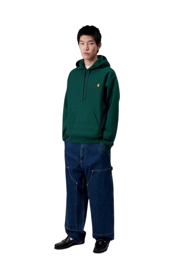 Carhartt WIP Hooded American Script - Dark Fir