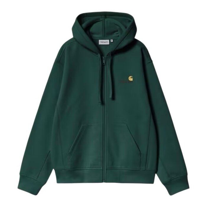 Carhartt WIP Hooded American Script Jacket - Dark Fir