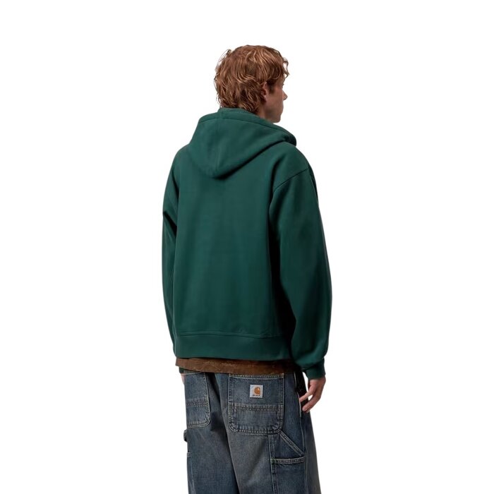 Carhartt WIP Hooded American Script Jacket - Dark Fir