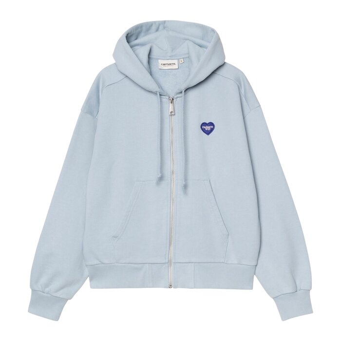 Carhartt WIP W' Hooded Heart II Hartt Jacket - Blue Fog