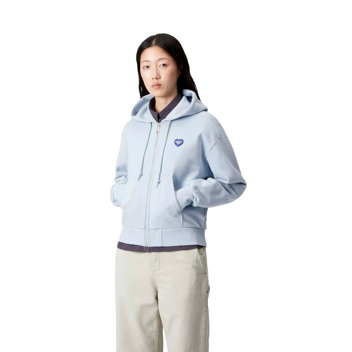 Carhartt WIP W' Hooded Heart II Hartt Jacket - Blue Fog