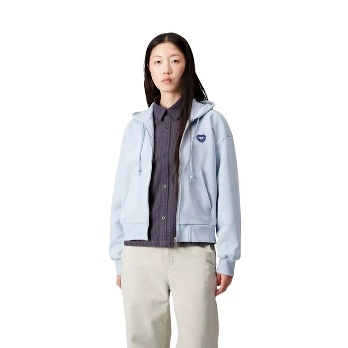 Carhartt WIP W' Hooded Heart II Hartt Jacket - Blue Fog