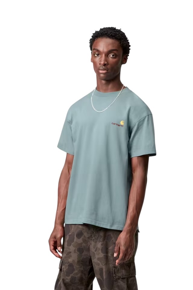 Carhartt WIP S/S American Script T-Shirt - Citadel