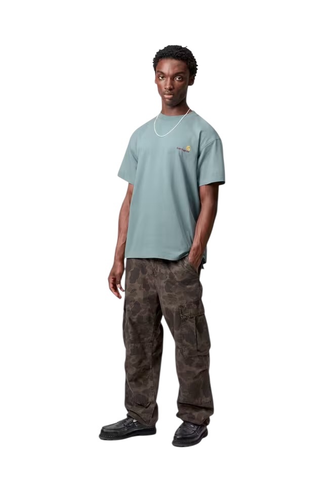 Carhartt WIP S/S American Script T-Shirt - Citadel