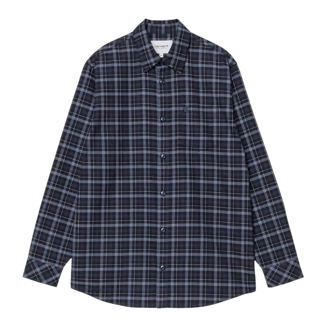 Carhartt WIP L/S Wildmark Shirt - Wildmark Check/Jupiter