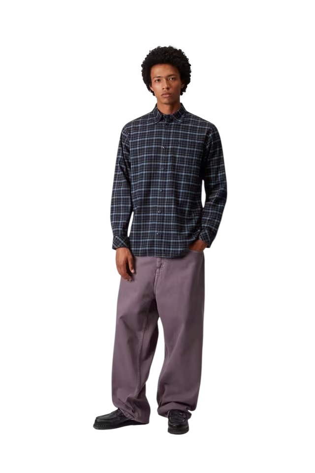 Carhartt WIP L/S Wildmark Shirt - Wildmark Check/Jupiter