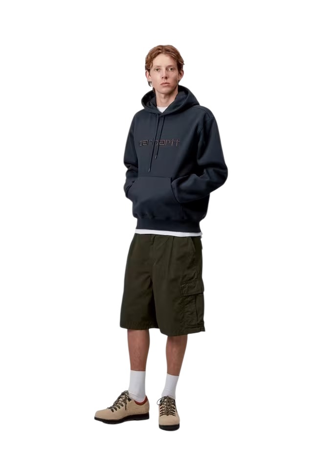 Carhartt WIP Hooded Carhartt Sweat - Deep Night/Palisander