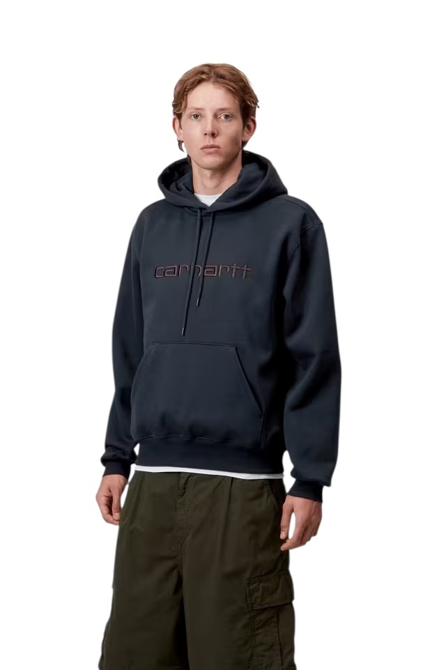 Carhartt WIP Hooded Carhartt Sweat - Deep Night/Palisander