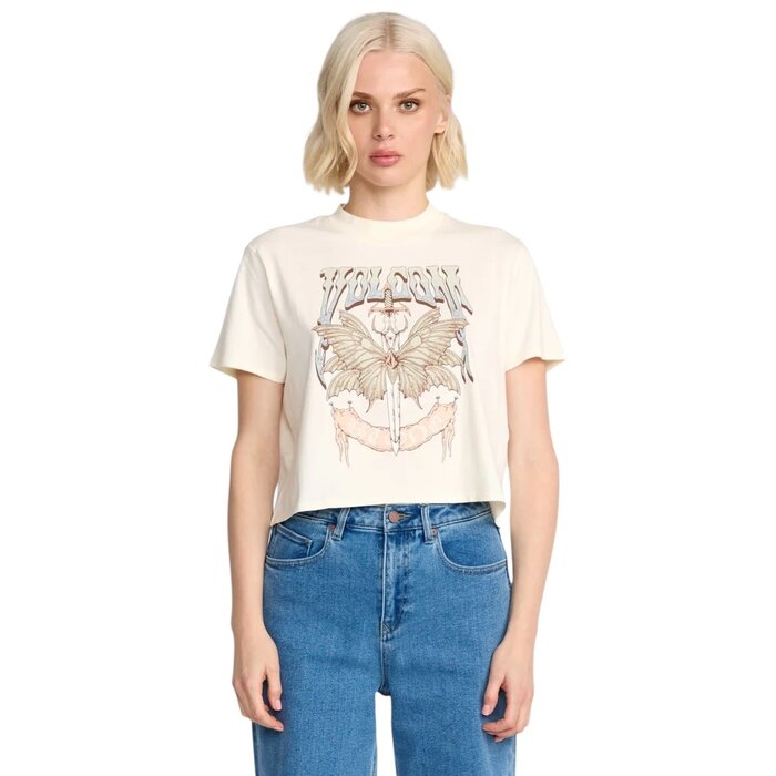 Volcom Dial Crop Tee - Bone