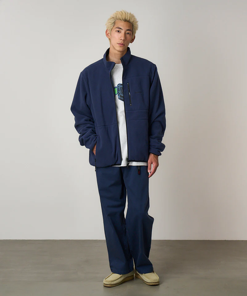 Gramicci Thermal Fleece Reversible Jacket - Navy