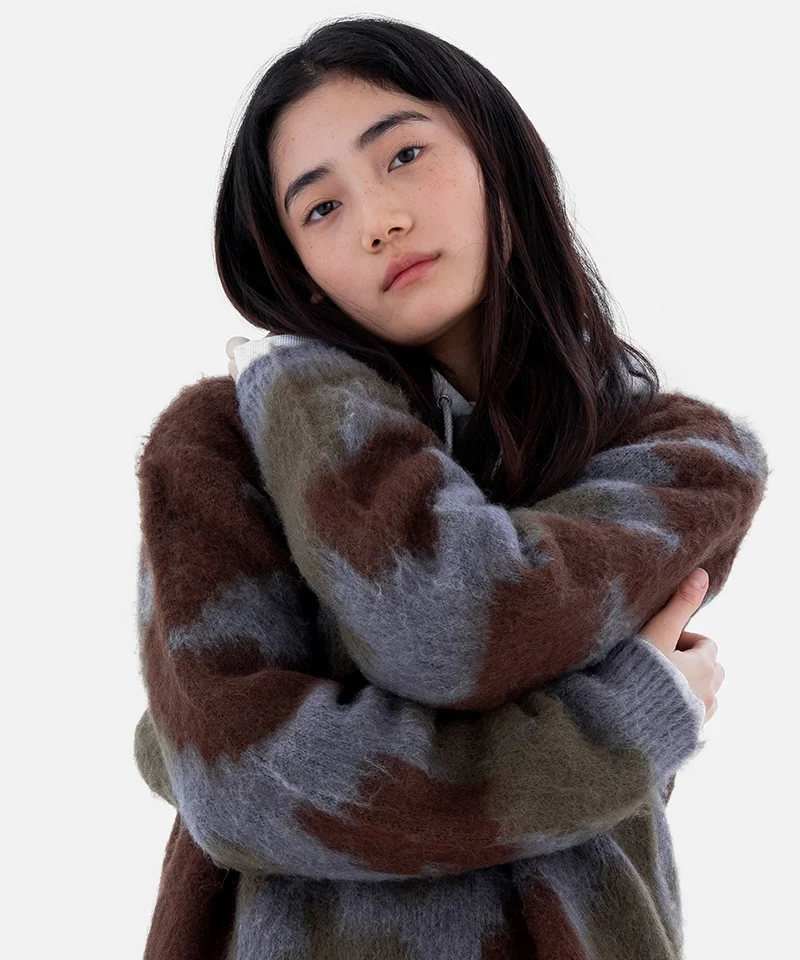 Gramicci Mohair Sweater - Jungle Digi Camo