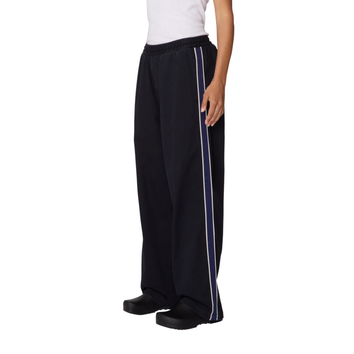 Obey Astrid Side Stripe Pant - Digital Black Faded Wash