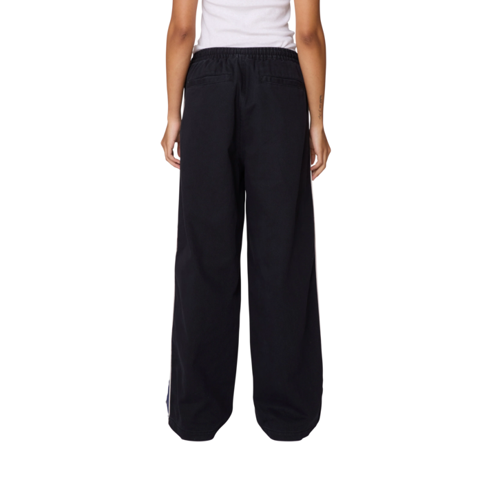 Obey Astrid Side Stripe Pant - Digital Black Faded Wash