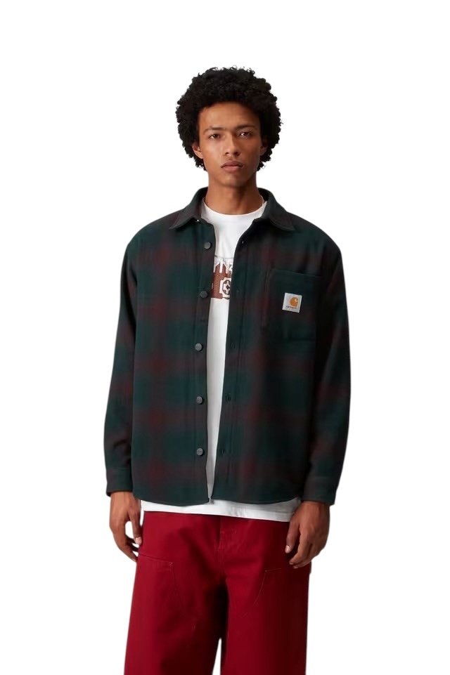 Carhartt WIP Brennan Shirt Jac - Brennan Check, Deep Lagoon/Rondo