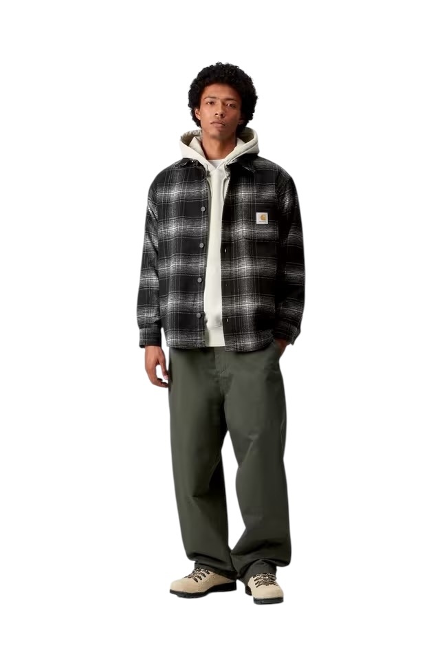 Carhartt WIP Brennan Shirt Jac - Brennan Check, Black/Wax