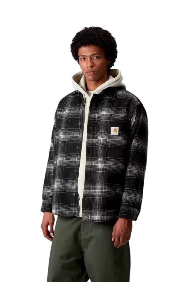 Carhartt WIP Brennan Shirt Jac - Brennan Check, Black/Wax