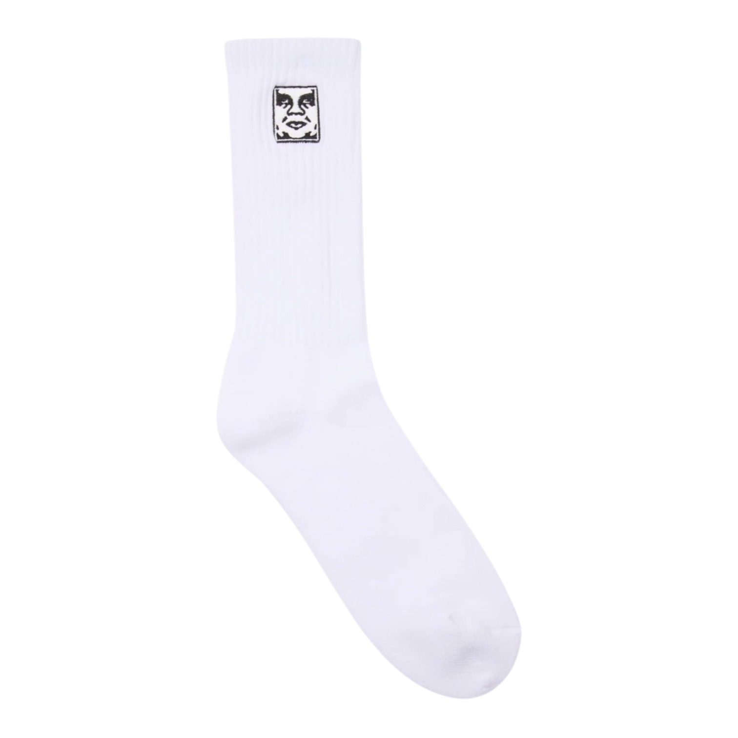 Obey Icon Face Socks - White