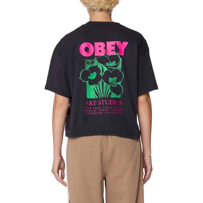 Obey W' Art studio Flowers - Digital Black