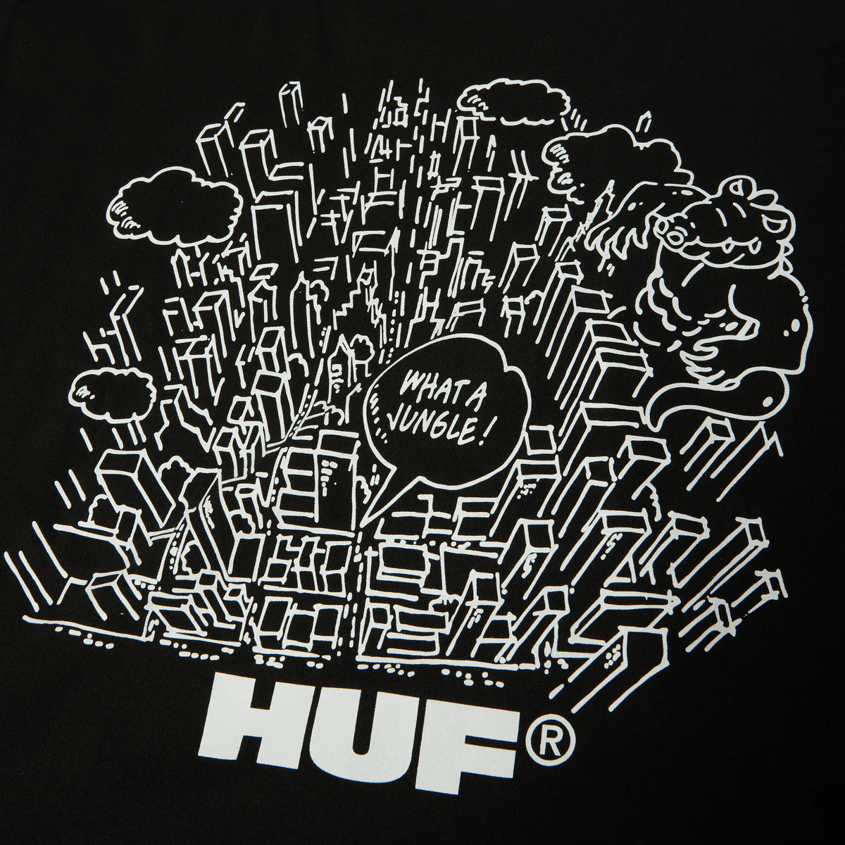 Huf What A Jungle S/S Tee - Black